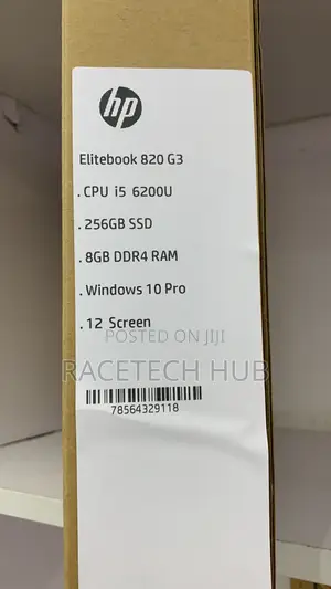 Laptop HP EliteBook 820 G3: Intel Core i5, 8GB RAM, 256GB SSD