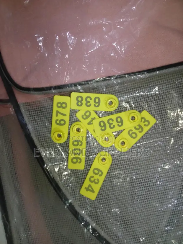 Ear Tags - Clear-Print - 1