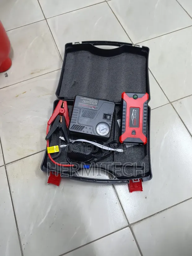 Compact Car Battery Jump Starter na Air Compressor - 1