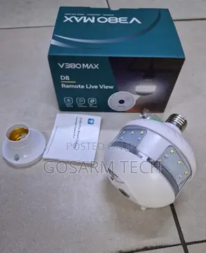 V380 Pro Max Lighting Bulb Camera 360 PTZ