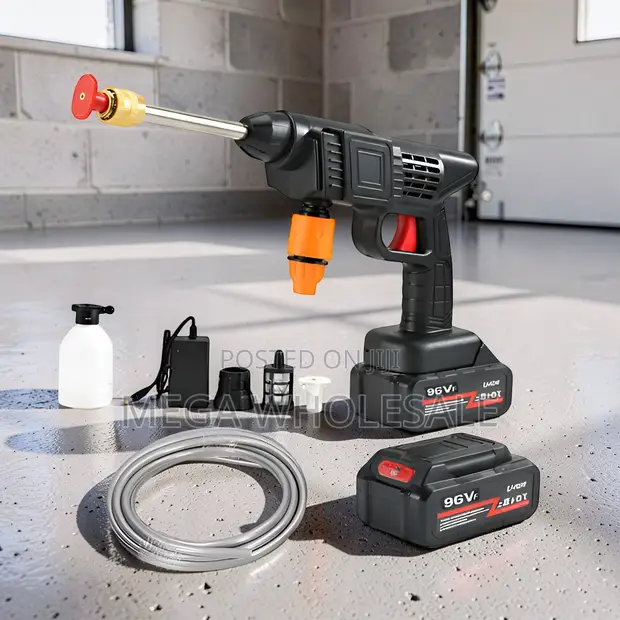 96V Cordless Rechargeable Pressure Washer Gun - 1