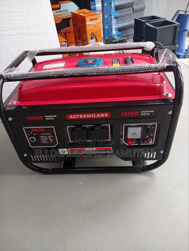 Astramilano 3.8kVA Generator - 8HP Petrol, Electric Start - 1
