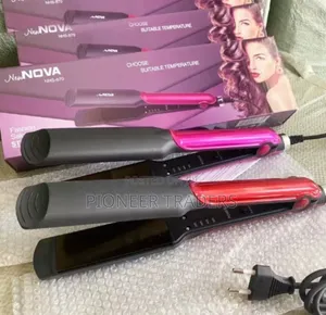 Cronier Professional 2-in-1 Ceramic Flat Iron Hair Straightener