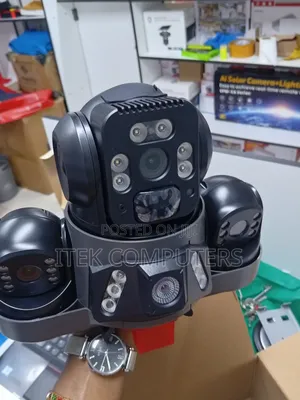 CCTV ya Solar 4G Isiyo na Waya yenye Lensi Tatu kwa Maeneo ya Vijijini