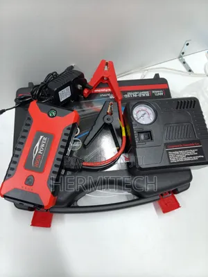 Jump Starter ya Betri ya Gari na Compressor ya Hewa