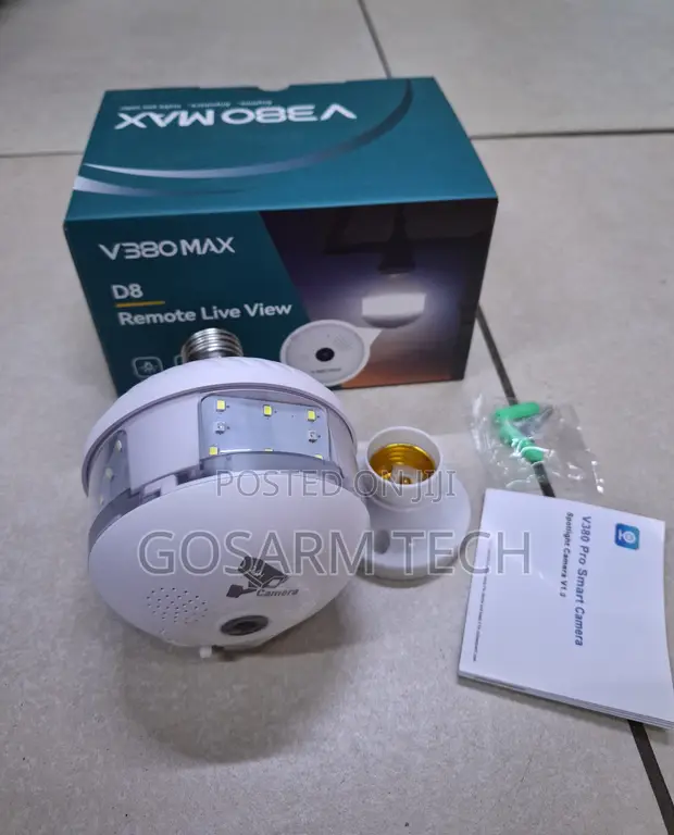 Kamera ya Balbu ya Smart V380Pro D8 - 1