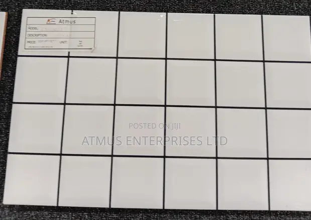 Twyford GW24083 White Brick Pattern Wall Tiles - 1