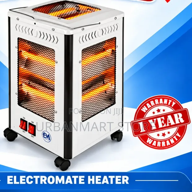 Electromate 2000W 5-Sided Quartz Room Heater - 1