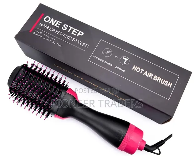 Professional 3-in-1 Electric Hair Dryer & Curling Brush - 1