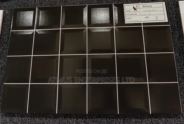 Twyford PMCP24354BK Black Mosaic Wall Tile - 1