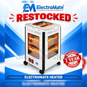 Electromate 2000W Heater ya Chumba ya Umeme ya Quartz