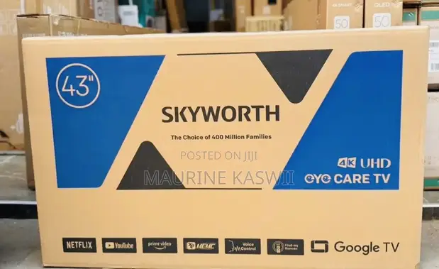 Skyworth TV 43" UHD 4K Frameless Google TV - 1