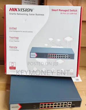 Hikvision 16-Port Smart Managed PoE Switch