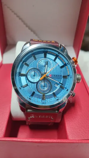 Curren M8291 Maroon Leather Watch