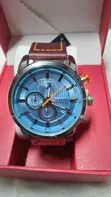 Curren M8291 Maroon Leather Watch - 2