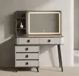 Gray Vanity Dressing Table with Mirror - 4
