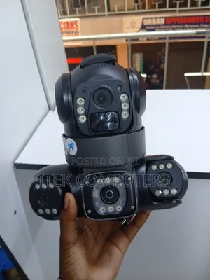 Kamera ya CCTV ya V380Pro yenye Lensi Tatu kwa Usalama Usiku