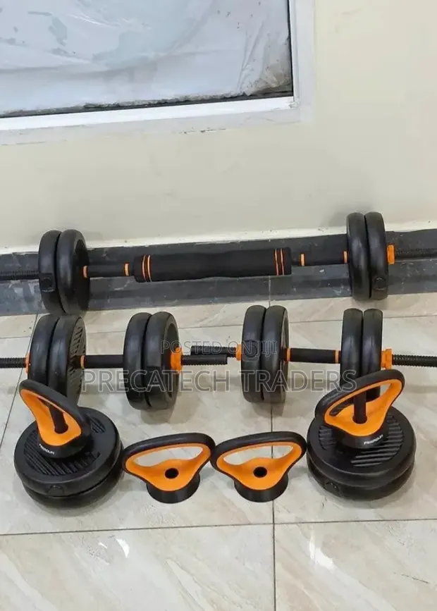 Set ya Gym ya Kilo 50 ya Kazi Nyingi 6-in-1 - 1