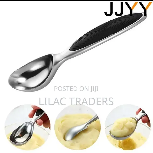 Silver Heavy Duty Ice Cream Scoop | Premium Quality - 1