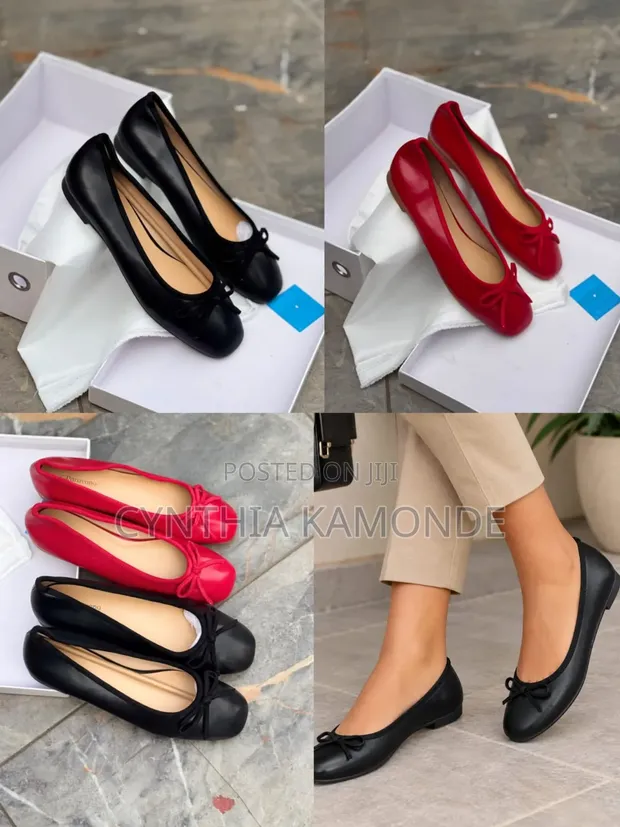 Women's Multicolor Leather Doll Shoes - 1