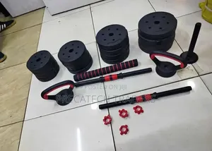 6-in-1 50KG Adjustable Weight Set - Home Gym