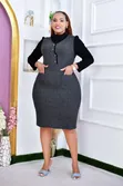 Mavazi ya Mikono Mirefu Yenye Mstari - 2