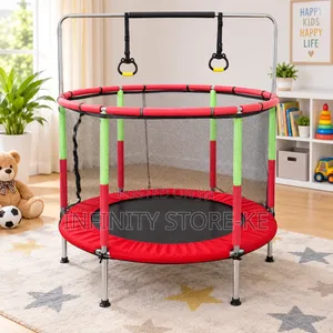TRAMPOLINE YA WATOTO YA KUKIMBIA YA FUTI 6 NA KIFUNGO CHA USALAMA