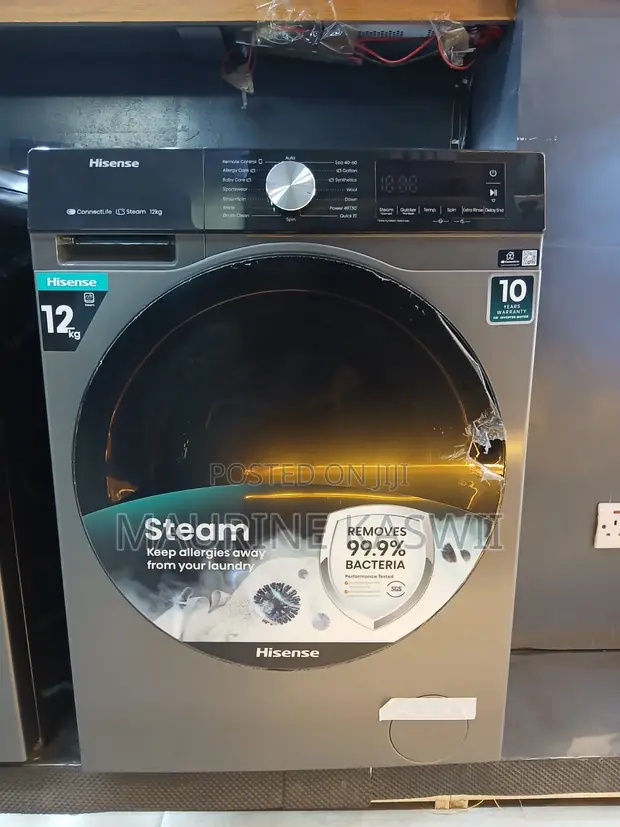 Hisense Mashine ya Kufulia 12kg Wash & Spin - 1