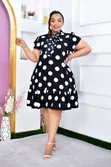 Mavazi ya Polka Dots kwa Wanawake - 5