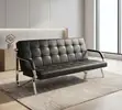 5-Seater Leather Office Reception Sofa - 2