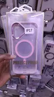 Kifaa cha Pink Clear MagSafe kwa iPhone 17 - 1