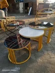 Triple Nesting Tables - Gold - 1