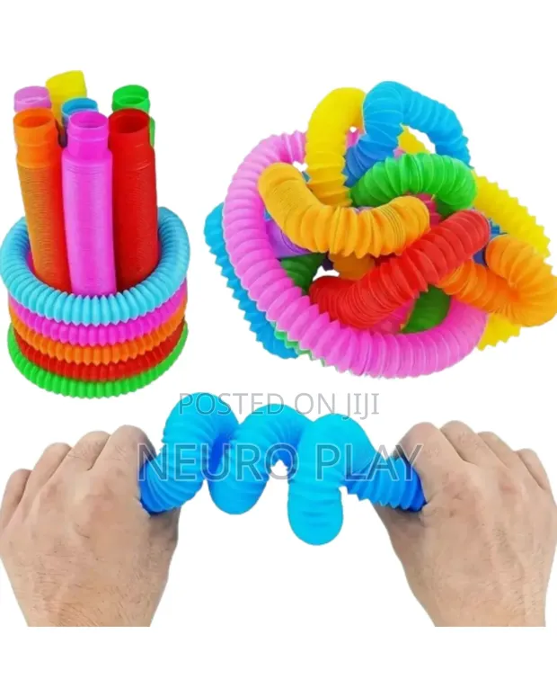 10 Vipande vya Pop Tubes Fidget Toys kwa Watoto - 1