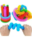 10 Vipande vya Pop Tubes Fidget Toys kwa Watoto - 1