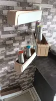 Rotating Wall Hanging Rack - Vyumba 3 vya Uhifadhi - 1