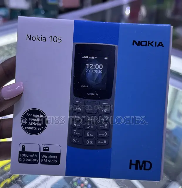 Nokia 105 Nyeusi Mpya - 1