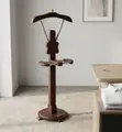 Wooden Mahogany Office Coat Hanger Stand - 1
