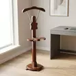 Wooden Mahogany Office Coat Hanger Stand - 3