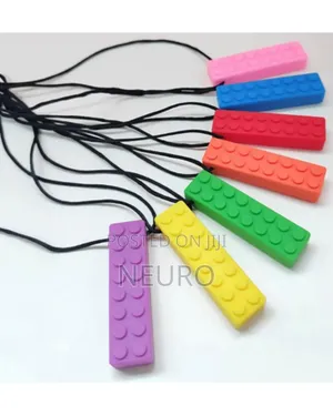 Brick Sensory Chew Necklace kwa Watoto wenye Autism/ADHD