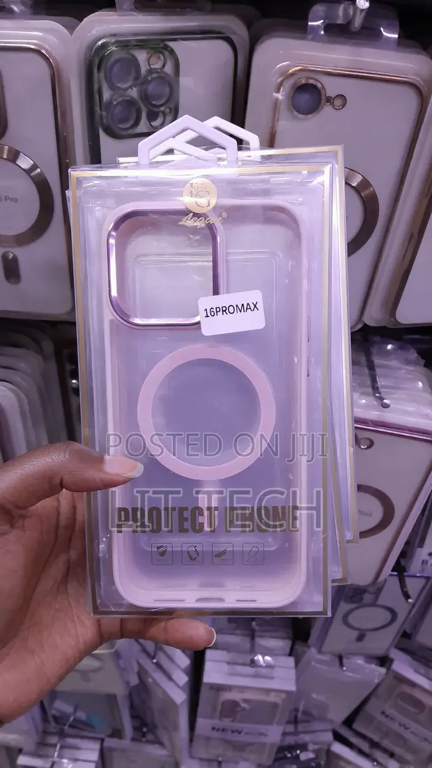 Pink Bumper Corner Design kwa iPhone 16 Pro Max - 1