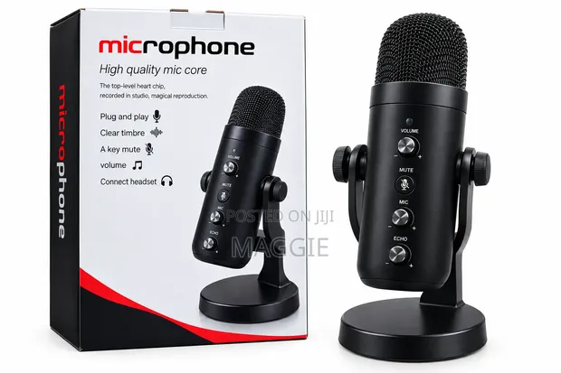 Microphone ya Podcast/Meza na Kughairi Sauti - 1