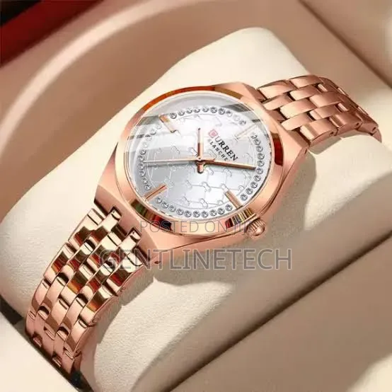 Curren C9096L Rose Gold and White Women's Watch - 1