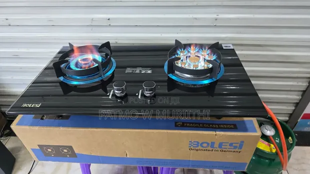 Bolesi 2-Burner Gas Hob with Tempered Glass & Safety Sensor - 1