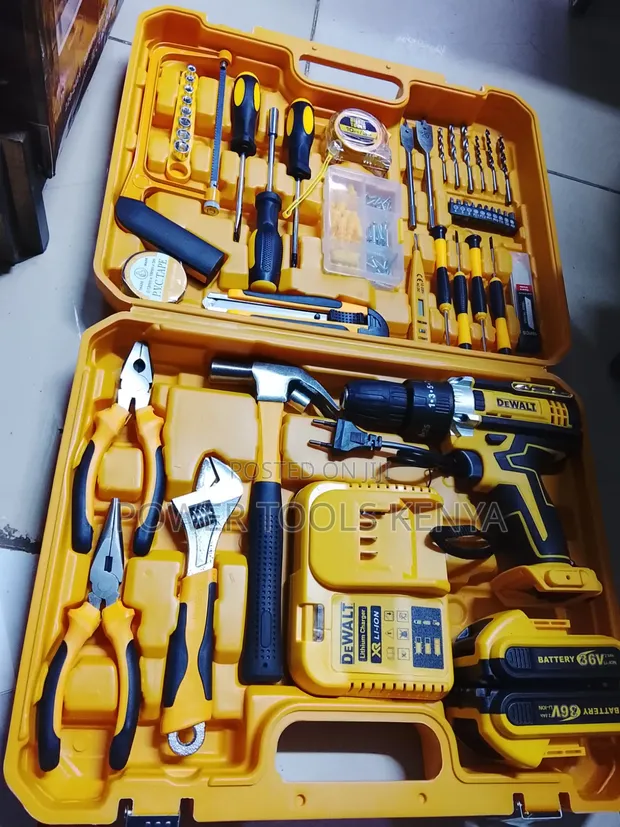 DeWALT Cordless Drill & Home Tool Kit - 1