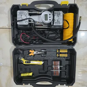 Dual Cylinder 12V Car Air Pump & Jump Starter Kit (99800mAh)