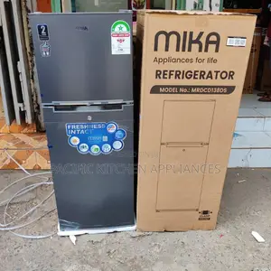 Mika Fridge 138L, 2 Door Top Freezer, Defrost