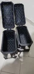 Motorcycle Side Panniers - Black - 4