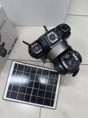 CCTV ya Solar ya 4G yenye Triple Lens kwa Usalama Nje