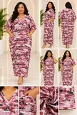 Cotton Maxi Dresses - Multi-Color - 4