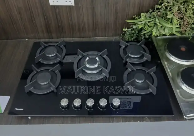 Hisense 75cm Hob ya Vichomeo 5 vya Gesi - Nyeusi - 1